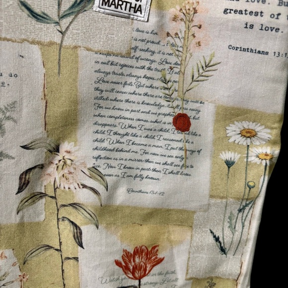 Car Trash/Utility Tote Bible Verses Floral 9” w x 4”d x 12” l 10” strap Handmade - Picture 6 of 11